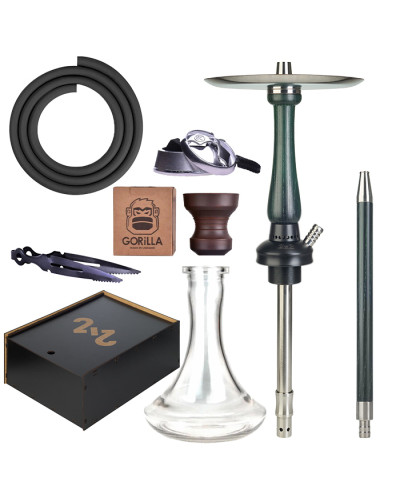 Кальян 2X2 Hookah Medium Green Full Set 54 см