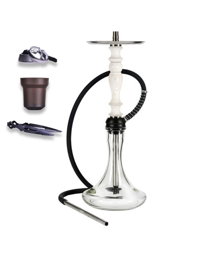 Кальян Aroma Hookah Bravo White Full Set 63 см