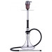 Кальян T-Hookah Transformer Silver Black на колбі Craft Clear 65 см - фото 1
