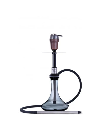 Кальян T-Hookah Transformer Silver Black на колбі Craft Gray 65 см - фото 2