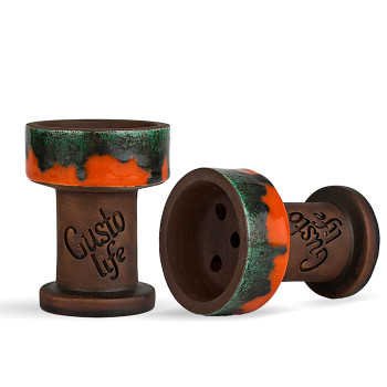 Чаша Gusto Bowls Rook Classic Green Orange - фото 17