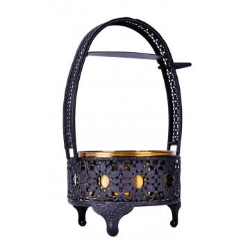 Корзина для угля Yahya Deep Black Gold - фото 20