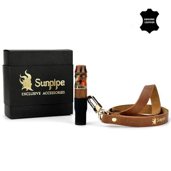Персональный мундштук Sunpipe Premium Leather Brown - фото 15