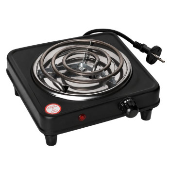 Плита электрическая для розжига угля большая 1000w Black