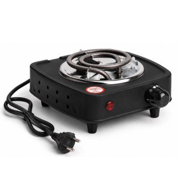 Плита электрическая для розжига угля маленькая 500w Black