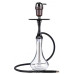 Кальян Alpha Hookah Model X Replica Black на колбі Drop Clear Комплект 55 см - фото 1