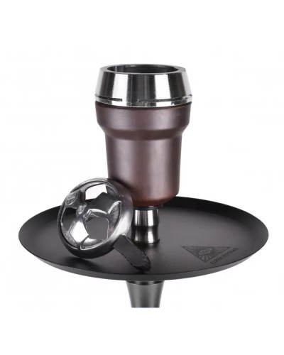 Кальян Alpha Hookah Model X Replica Black на колбі Drop Clear Комплект 55 см - фото 2