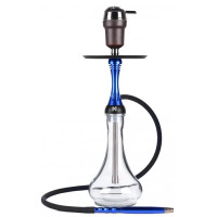 Кальян Alpha Hookah Model X Replica Blue на колбі Drop Clear Комплект 55 см