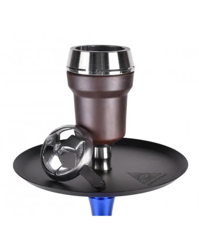 Кальян Alpha Hookah Model X Replica Blue на колбі Drop Clear Комплект 55 см - фото 2