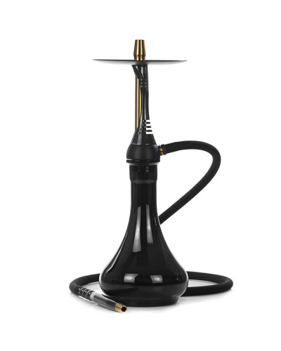 Кальян Alpha Hookah Model S Replica Black з колбою Drop Black 45 см
