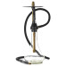 Кальян Alpha Hookah Model S Replica Black з колбою Drop Clear 45 см - фото 1
