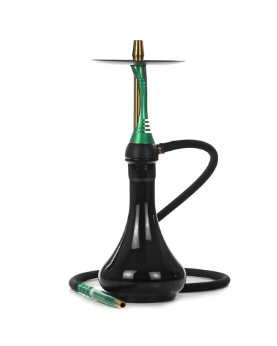 Кальян Alpha Hookah Model S Replica Green з колбою Drop Black 45 см