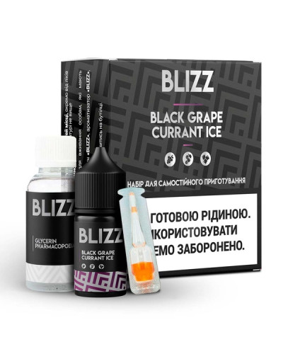 Набор для самозамеса Blizz Black Grape Currant Ice Виноград и смородина со льдом 50 мг 30 мл - фото 2