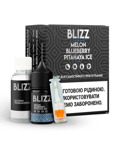 Набор для самозамеса Blizz Melon Blueberry Pitahaya Ice Дыни, Черники и Питайи со льдом 50 мг 30 м