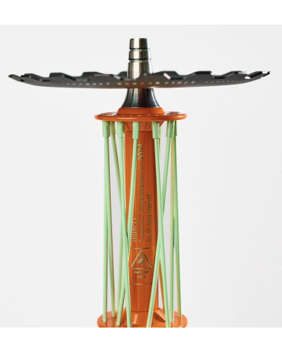 Шахта Trumpet Hookah Rider W40 Помаранчево- Бело-Зеленый - фото 4