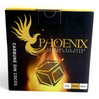Кокосове вугілля для кальяна Phoenix, 1 кг 26 мм