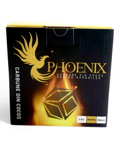 Кокосове вугілля для кальяна Phoenix, 1 кг 26 мм