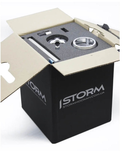 Кальян Storm Hookah mini DARK, Clear Glass - фото 9