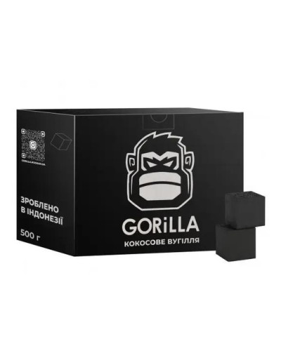 Кокосовый уголь для кальяна Gorilla 25мм 0,5кг - фото 2