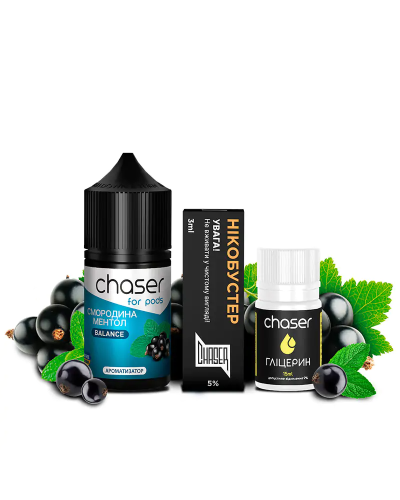 Набор для самозамеса Chaser For Pods Currant Menthol, 30 Мл 50 мг 30 мл - фото 4