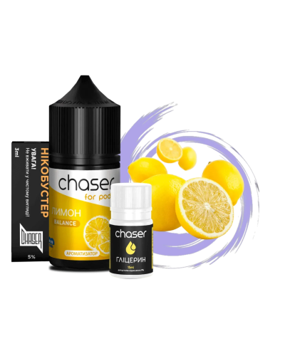 Набор для самозамеса Chaser For Pods Lemon, 30 Мл 50 мг 30мл - фото 4