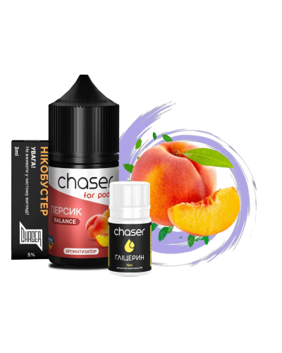 Набор для самозамеса Chaser For Pods Peach, 30 Мл 50мг 30мл - фото 4