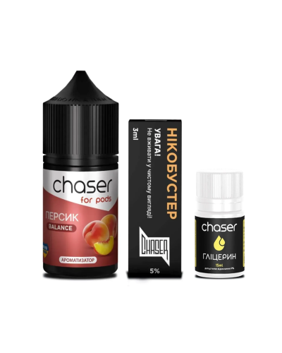 Набор для самозамеса Chaser For Pods Peach, 30 Мл 50мг 30мл - фото 7