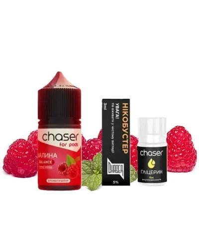 Набор для самозамеса Chaser For Pods Raspberry, 30 Мл