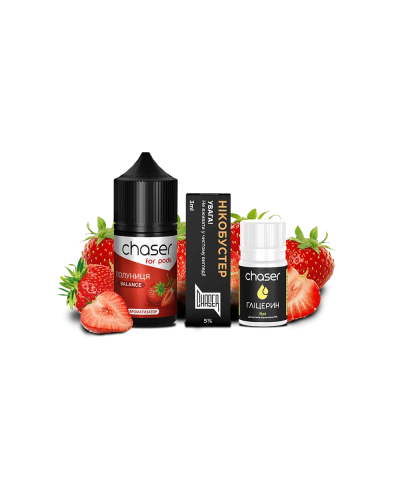 Набор для самозамеса Chaser For Pods Strawberry, 30 Мл 50 мг 30 мл