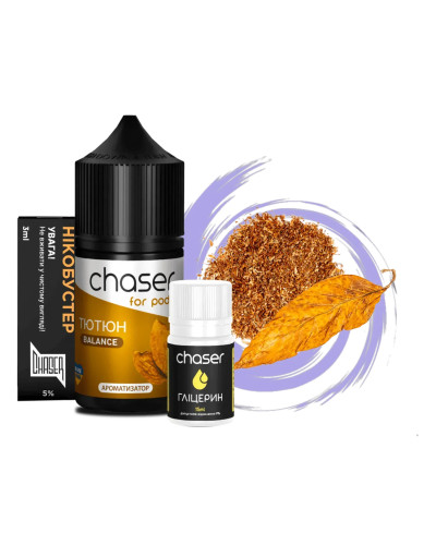 Набор для самозамеса Chaser For Pods Tobacco , 30 Мл 50мг 30 мл - фото 3