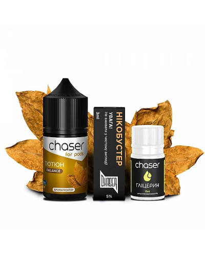 Набор для самозамеса Chaser For Pods Tobacco , 30 Мл 50мг 30 мл