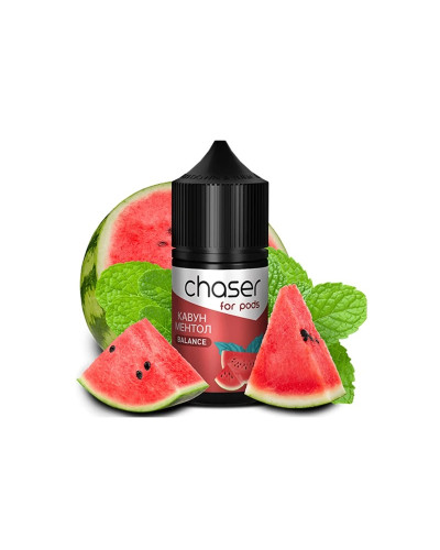 Набор для самозамеса Chaser For Pods Watermelon Menthol, 30 Мл 50 мг 30мл - фото 3