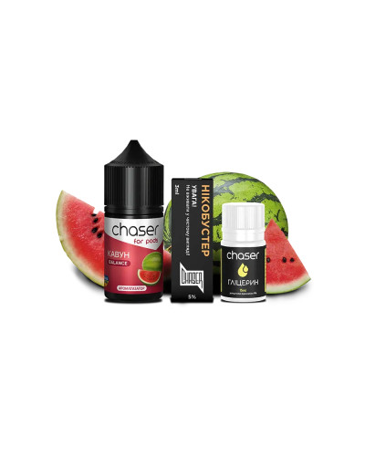 Набор для самозамеса Chaser For Pods Watermelon, 30 Мл 50 мг 30мл - фото 3