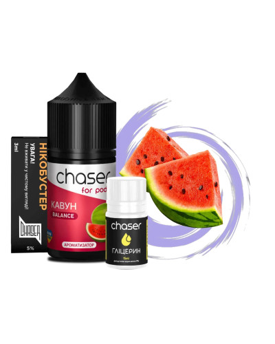 Набор для самозамеса Chaser For Pods Watermelon, 30 Мл 50 мг 30мл - фото 4