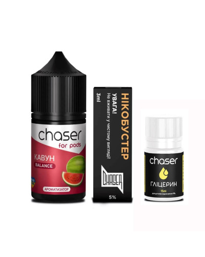 Набор для самозамеса Chaser For Pods Watermelon, 30 Мл 50 мг 30мл - фото 5