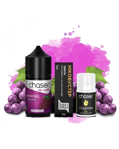 Набор для самозамеса Chaser For Pods Grape, 30 Мл 50 мг 30мл