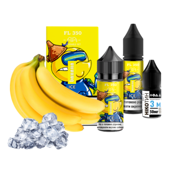 Набор для самозамеса Flavorlab Fl350 Banana Ice 50 мг 30 мл.