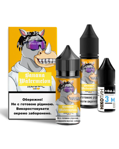 Набор для самозамеса Flavorlab Fl350 Banana Watermelon 50 мг 30 мл - фото 5