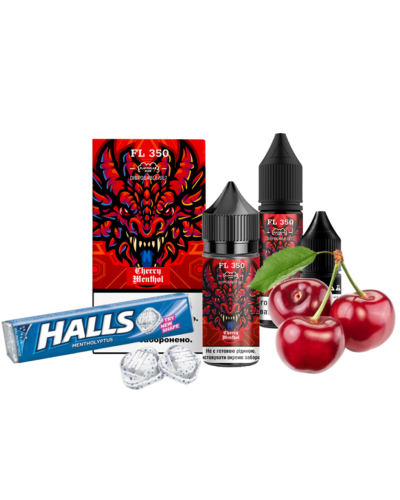 Набор для самозамеса Flavorlab Fl350 Cherry Menthol 50 мг 30 мл - фото 2