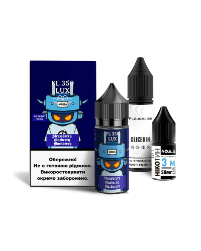 Набор для самозамеса Flavorlab Fl350 Strawberry Blueberry Blackberry 50 мг 30 мл - фото 4