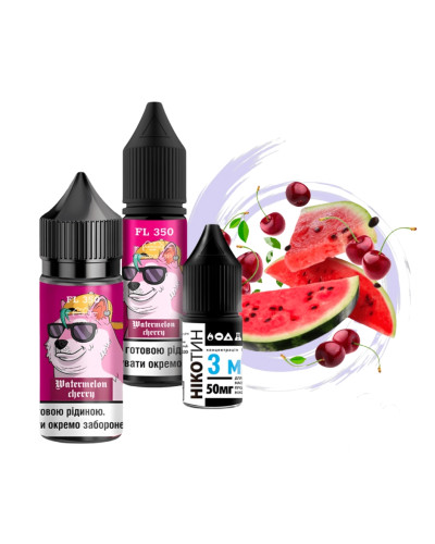Набор для самозамеса Flavorlab Fl350 Watermelon Cherry 50 мг 30 мл - фото 3