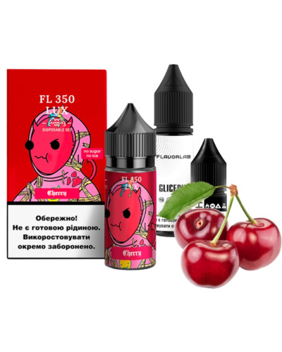 Набір для самозамісу Flavorlab FL350 LUX Cherry Вишня 50 мг 30 мл - фото 4