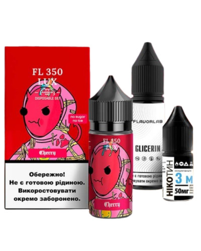 Набір для самозамісу Flavorlab FL350 LUX Cherry Вишня 50 мг 30 мл - фото 2