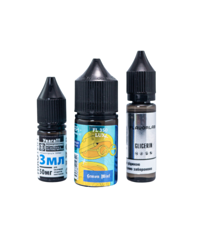 Набор для самозамеса Flavorlab FL350 LUX Lemon Mint Лимон Мята 50 мг 30 мл - фото 4