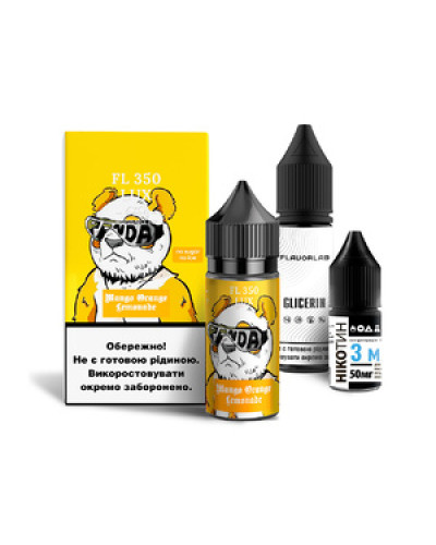 Набор для самозамеса Flavorlab FL350 LUX Mango Orange Lemonade Манго Апельсин Лимонад 50 мг 30 мл - фото 4