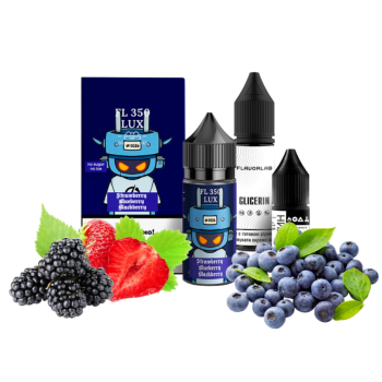 Набор для самозамеса Flavorlab FL350 LUX Strawberry Blueberry Blackberry 50 мг 30 мл.