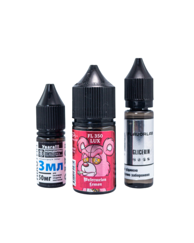 Набор для самозамеса Flavorlab FL350 LUX Watermelon Lemon Арбуз Лимон 50 мг 30 мл - фото 3