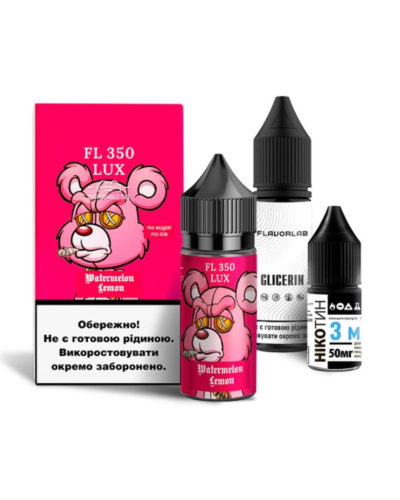 Набор для самозамеса Flavorlab FL350 LUX Watermelon Lemon Арбуз Лимон 50 мг 30 мл - фото 4
