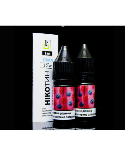 Набор для самозамеса Flavorlab P1 Blueberry Raspberry Черника Малина 50 мг 10 мл - фото 4