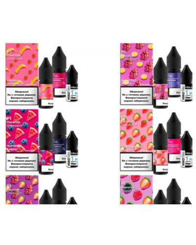 Набор для самозамеса Flavorlab P1 Blueberry Watermelon Черника Арбуз 50 мг 10 мл - фото 3